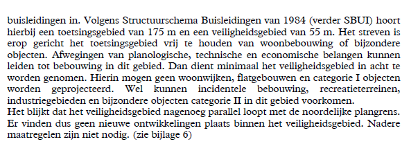 tekst uit bestemmingsplan