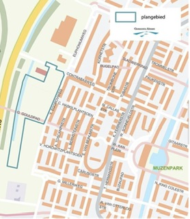 Projectmanager zijn interpretatie van een kleiner plangebied :