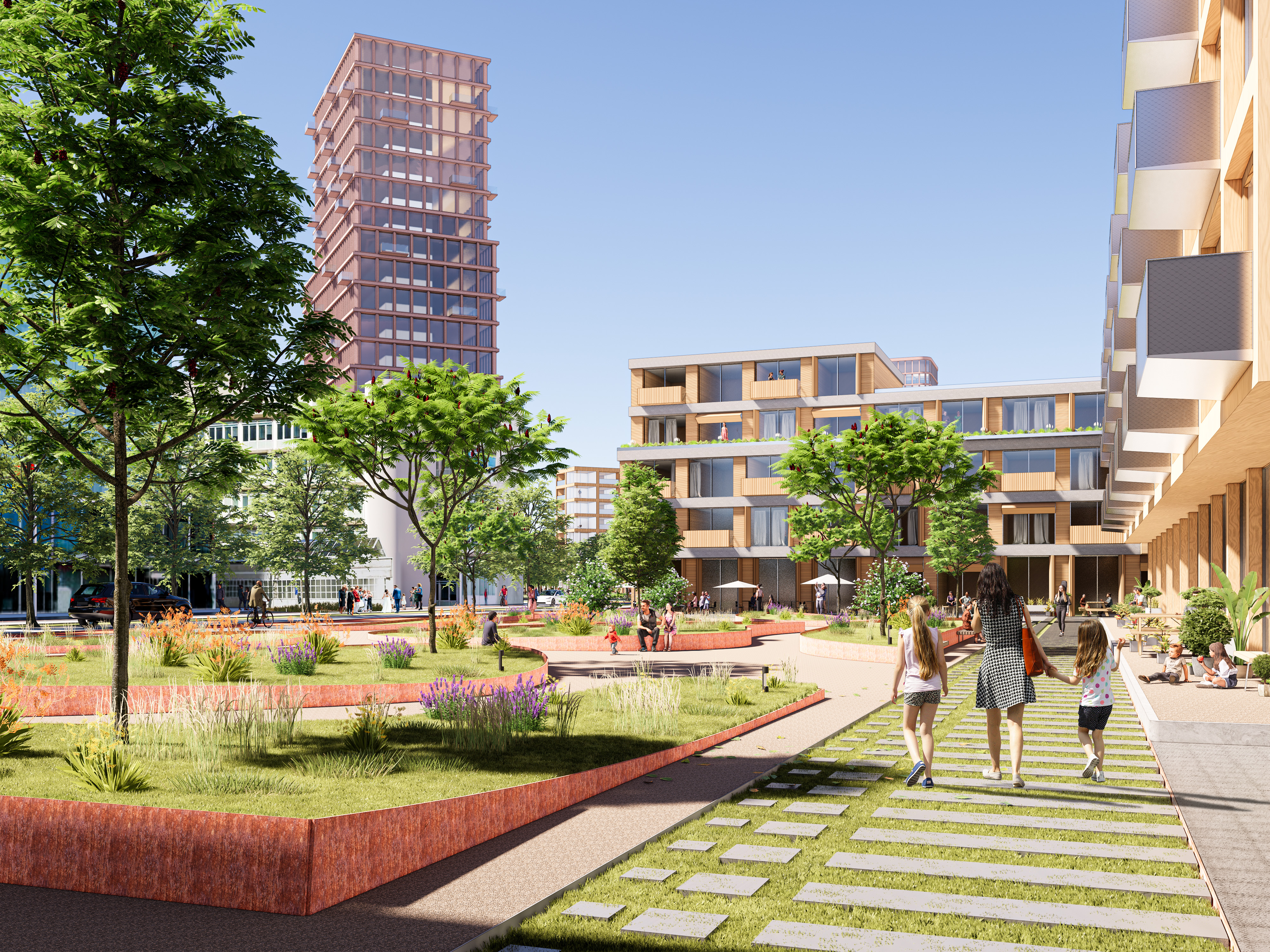 Dit is een impressie van hoe het eventueel kan worden. De plannen staan nog niet vast. 